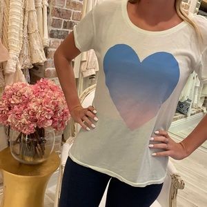 Wildfox “Blue Heart” Tee